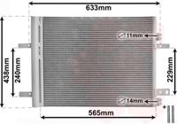 Van Wezel Airco condensor 40015700 - thumbnail