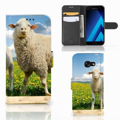 Samsung Galaxy A5 2017 | Telefoonhoesje | Met pasjeshouder | Schaap en Lammetje