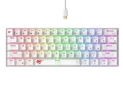 Havit KB903L - gaming toetsenbord (transparant wit)