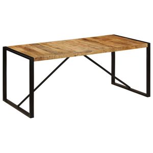 The Living Store Eettafel Industriële Stijl - Hout - 180 x 90 x 76 cm