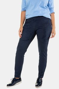 Ulla Popken Jegging Sienna, suède look, ritssluiting opzij - Grote Maten