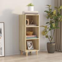 Dressoir 34,5x32,5x90 cm bewerkt hout sonoma eikenkleurig
