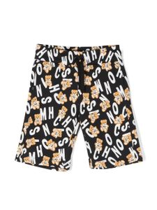 Moschino Kids ensemble short-haut à logo imprimé - Noir