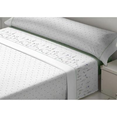 Beddengoedset Tejidos Reina Nicola Wit Groen Bed van 180