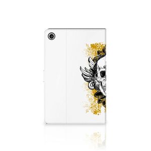 Tablettasje Lenovo Tab M10 Plus 3rd Gen 10.6 inch Skull Goud