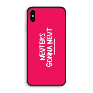 Neuters (roze): iPhone X Biologisch afbreekbaar hoesje