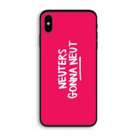 Neuters (roze): iPhone X Biologisch afbreekbaar hoesje
