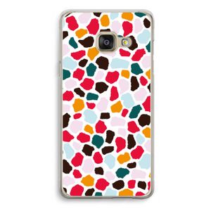 Colored Giraffe: Samsung Galaxy A3 (2016) Transparant Hoesje
