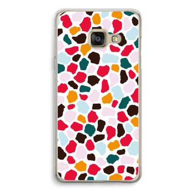 Colored Giraffe: Samsung Galaxy A3 (2016) Transparant Hoesje