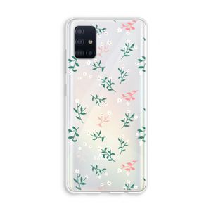 Small white flowers: Galaxy A51 4G Transparant Hoesje