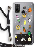 Happy bento friends: Huawei P Smart (2020) Transparant Hoesje met koord