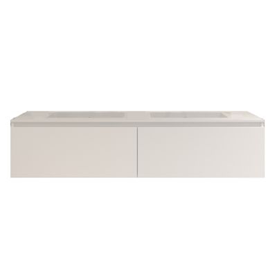 Badkamermeubelset Gliss Eros 180 cm Met Wastafel Mat Wit