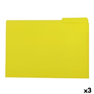 Set submappen Elba Geel A4 50 Onderdelen (3 Stuks)