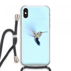Kolibri: iPhone XS Max Transparant Hoesje met koord