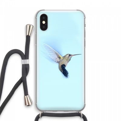 Kolibri: iPhone XS Max Transparant Hoesje met koord
