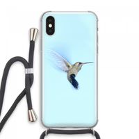Kolibri: iPhone XS Max Transparant Hoesje met koord Kolibri: iPhone XS Max Transparant Hoesje met koord