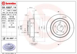 Brembo Remschijven 08.6897.14