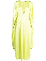 Cult Gaia robe Winona à fini satiné - Vert