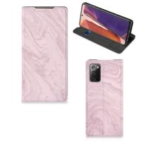 Samsung Galaxy Note20 | Standcase | Marble Pink - Origineel Cadeau Vriendin