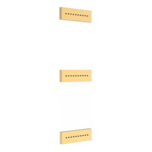 Tres inbouw rugjet vierkant 24k Goud mat