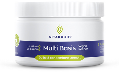 Vitakruid Multi Basis Vegan poeder met natuurlijke vormen