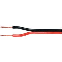 Valueline 2 x 0.50, 100m audio kabel Zwart, Rood - thumbnail