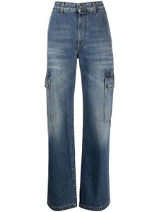 Stella McCartney jean droit à poches cargo - Bleu