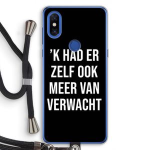 Meer verwacht - Zwart: Xiaomi Mi Mix 3 Transparant Hoesje met koord