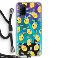 Citroenen: Oppo A92 Transparant Hoesje met koord