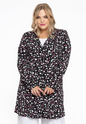 Yoek Blazer lang BELLIS | Zwart | Maat 58/60
