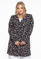 Yoek Blazer lang BELLIS | Zwart | Maat 50/52