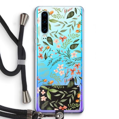 Sweet little flowers: Huawei P30 Transparant Hoesje met koord