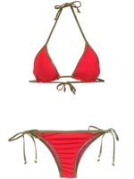 Amir Slama gold-tone trimming bikini set - Rouge - thumbnail