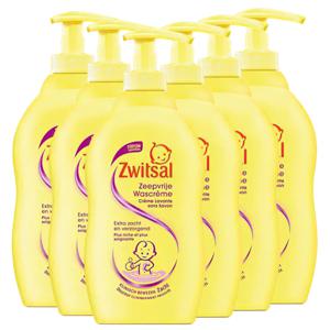 Zwitsal - Zeepvrije Wascreme - 6 x 400ml - Voordeelverpakking