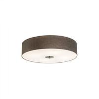 QAZQA Landelijke plafondlamp taupe 50 cm - Drum Jute