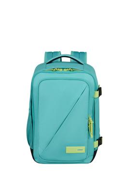 American Tourister Take2Cabin Casual Backpack S Dusty Turquoise/Lime