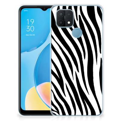 OPPO A15 | TPU Hoesje | Zebra