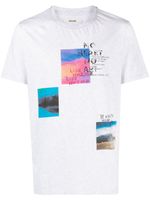 Zadig&Voltaire t-shirt chiné à imprimé graphique - Gris