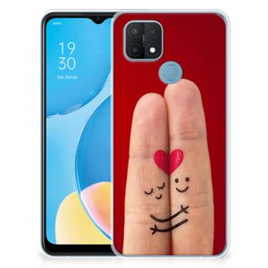 OPPO A15 Silicone Back Cover Liefde - Origineel Romantisch Cadeau