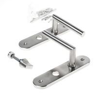 Krukgarnituur roestvaststaal massief hks-model afgerond wc8x63 - thumbnail