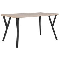 Beliani BRAVO - Eettafel-Zwart-MDF