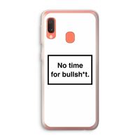 No time: Samsung Galaxy A20e Transparant Hoesje