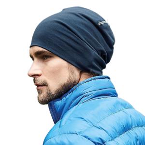 Wintermuts Oslo - navy blauw - volwassenen - Katoen/Elasthan - sport muts beanie - gebreid