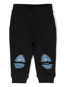 Stella McCartney Kids pantalon de jogging à imprimé monstre - Noir