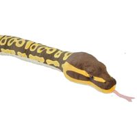 Pluche koningspython slang dierenknuffel 137 cm   -
