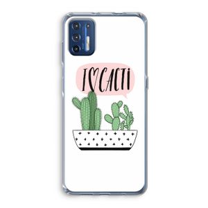 I love cacti: Motorola Moto G9 Plus Transparant Hoesje