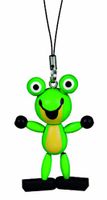 Detoa sleutelhanger kikker junior 6,5 cm hout groen - thumbnail