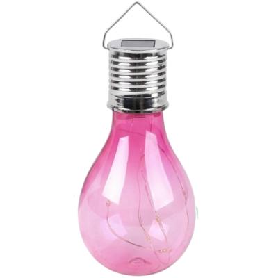 Sunnydays Solar sfeer hanglamp - tuin - lampenbol - roze - kunststof - 15 cm