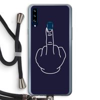 F**k U: Samsung Galaxy A20s Transparant Hoesje met koord