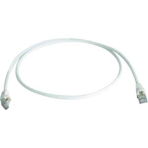 Telegärtner L00000A0236 RJ45 Netwerkkabel, patchkabel CAT 6A S/FTP 0.25 m Wit Vlambestendig, Halogeenvrij, UL gecertificeerd 1 stuk(s)